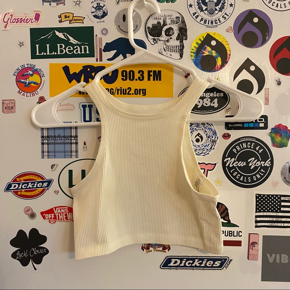 Out from under racer back cropped tank